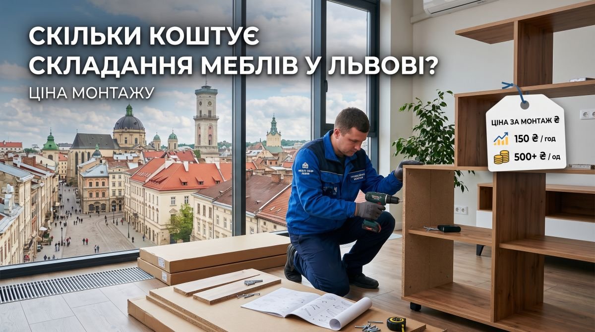 Скільки коштує складання меблів у Львові